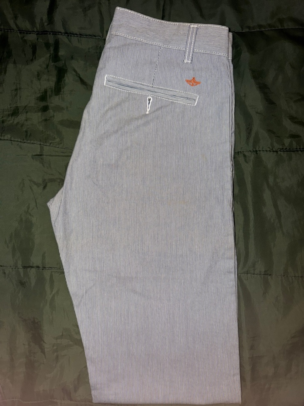 Dockers Men’s Blue Pinstripe Chinos